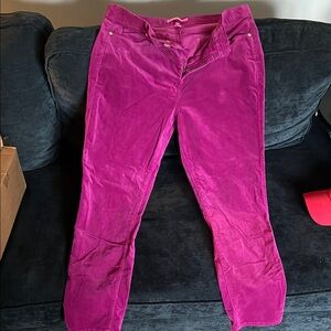 Lilly Pulitzer Pink Straight Leg Jeans with Plush Texture